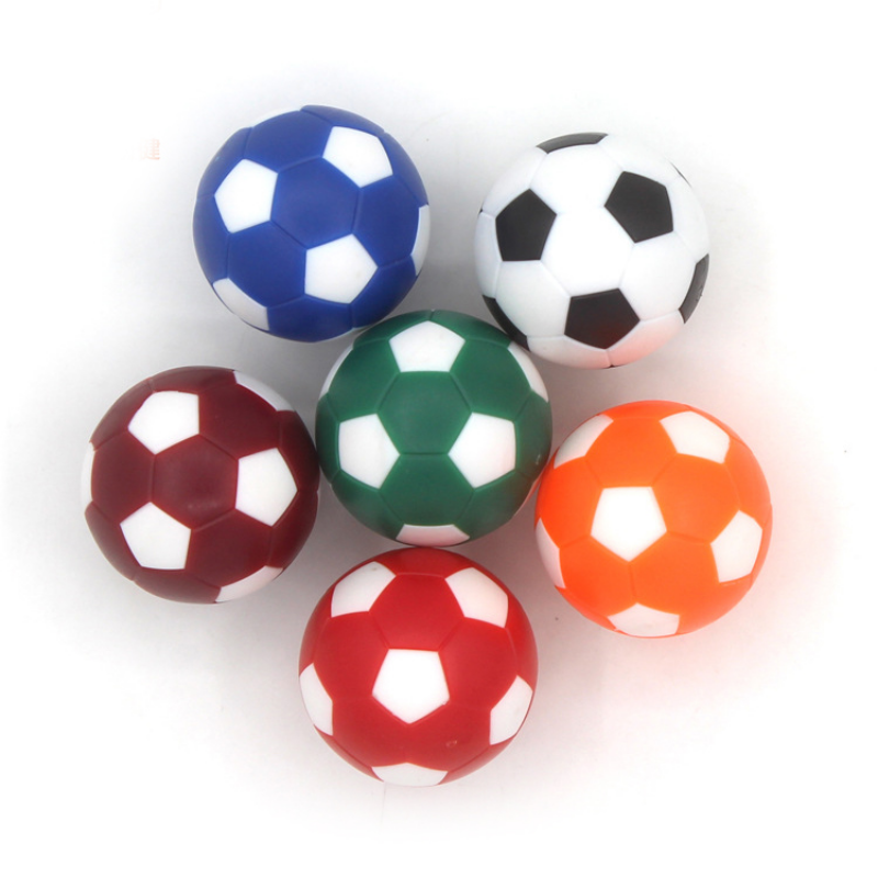 6PCS/lot 32mm Small Soccer Ball Mini Table Football Balls Black White Soccer Ball for Entertainment Flexible Trained Relaxed Toy