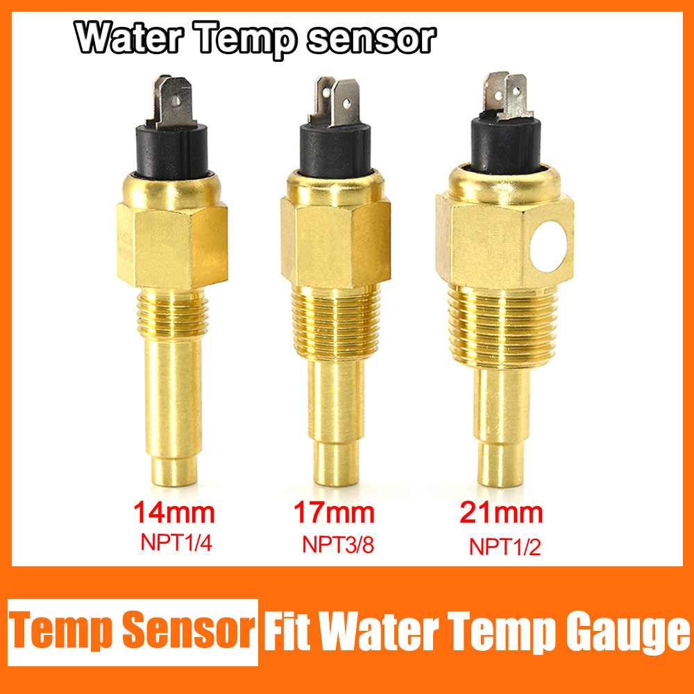 14mm 17mm 21mm Universal Water Temperature Sensor Diesel Engine With Temp Alarm For Car Auto Truck Racing Water Temp Gauge