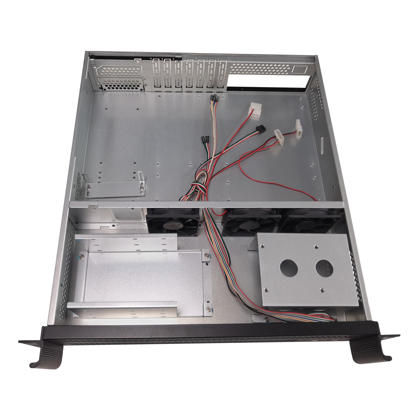 2U industrial equipment case 19 inches rack-mount monitoring server chassis S2490 support multiple power supply 490MM