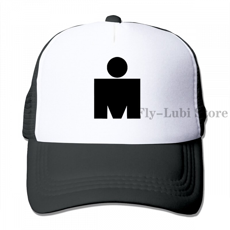 Ironman Symbol Triathlon Baseball cap men women Trucker Hats adjustable cap: 3-Black