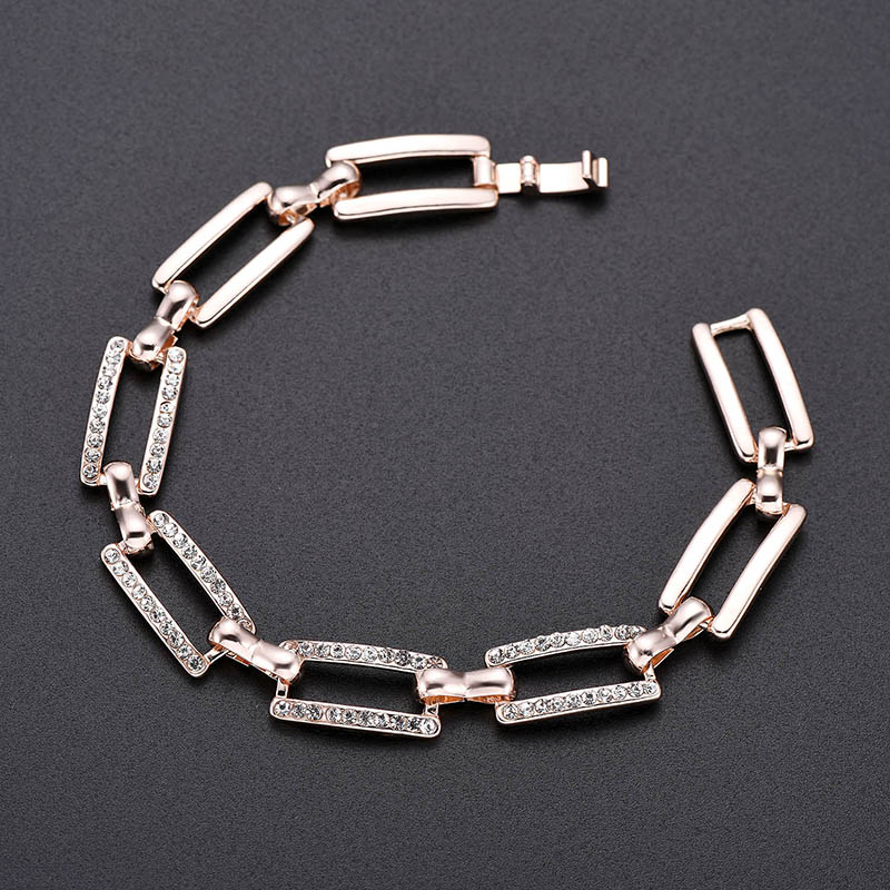 luxe or chaîne Bracelet Bracelet charme Simple Bracelet pour femmes filles bijoux: style 1