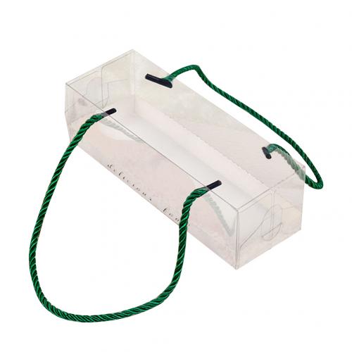Kuchen verpackung 10Stck Tragbare transparent Kuchen Schweizer Rolle Boxen Haustier Verpackung Nachtisch Behälter Kuchen Kasten Küche zubehör: Grün S