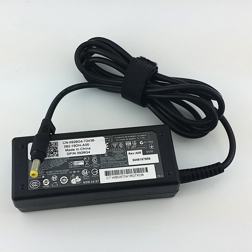 Echte Originele 65W Ac Power Adapter Laptop Charger Voor Hp Pavilion DV1000 DV2000 DV4000 DV5000 DV6000 DV6500 DV8000 DV9000