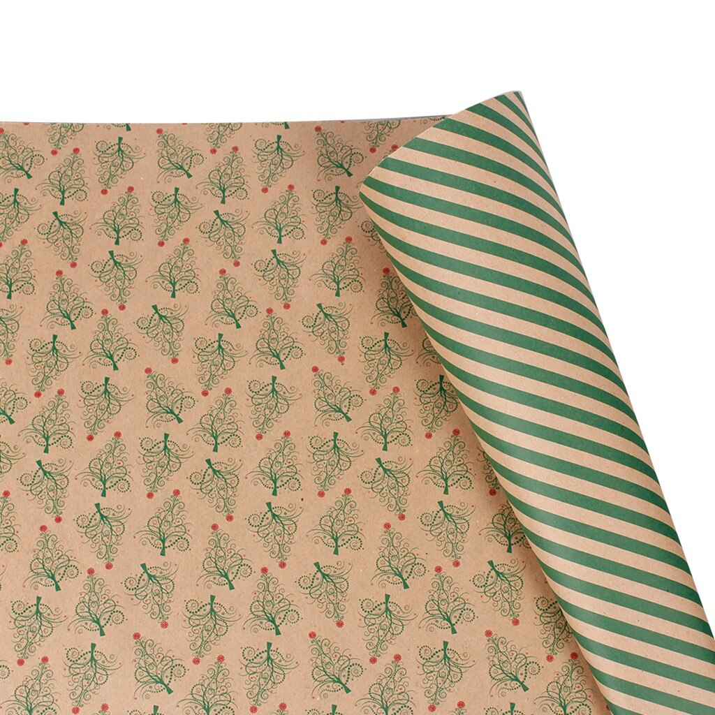 5PCS Printed Packaging Craft Tissue Paper Double Sided Flower Wrapping Cowhide Paper Roll DIY Box Packing 50×70cm