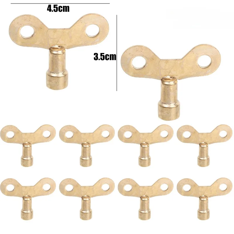 Clé de robinet à douille carrée, bobine, trou de plomberie, clé en fer, radiateur, Valve d'eau, purge de l'air, interrupteur de verrouillage spécial, 30/10 pièces