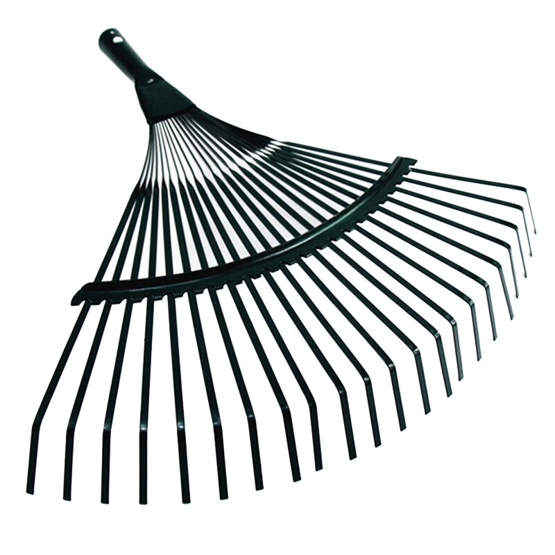 42Cm Staal Fan Hark Hoofd Vervanging Zware Hark Hoofd Voor Tuin Gras Patio Bladeren Gazon 22 Tand: Default Title