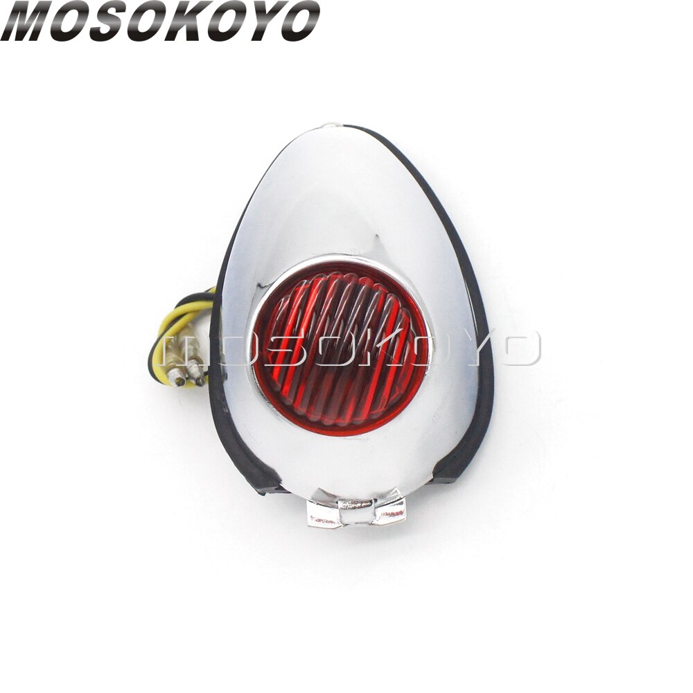 Guardabarros Sidecar de 12V, luz trasera de frenos cromada para BMW Zundapp DB KS KS750 M1 M1M M1S M72 R12 R75 R51 R61 R66 R71 K750