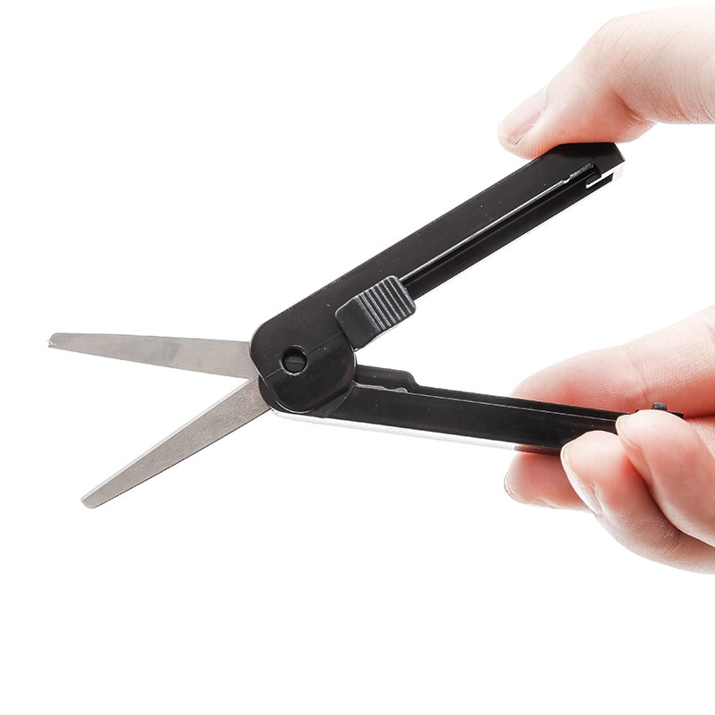 1 stk enkel farve teleskop saks lille og bærbar diy kniv papir skære saks