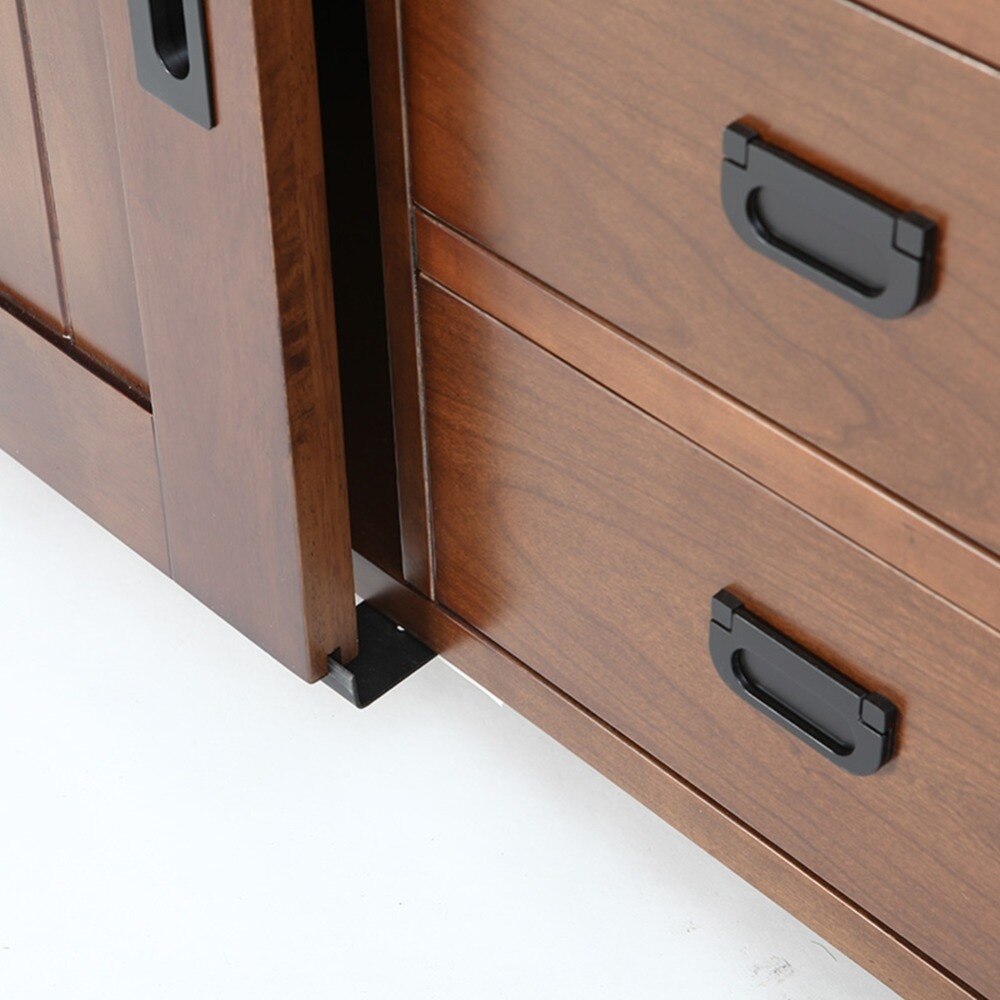 3,3 FT ECHT mini U förmigen einzigen hängenden roller schiebe barn door hardware für küche Bad schrank tür