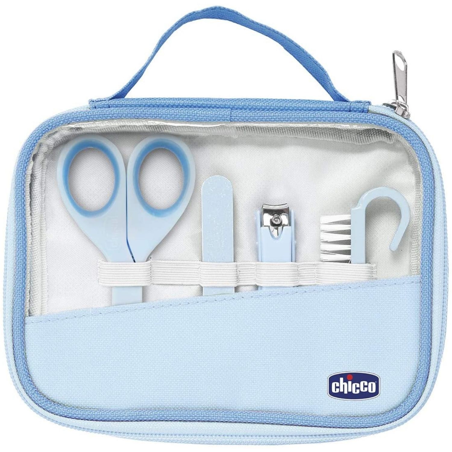 Chicco-Juego de Cuidado de Uñas cortauñas de seguridad para niños y niñas, tijeras para recién nacidos, práctico, para uso diario, para manicura