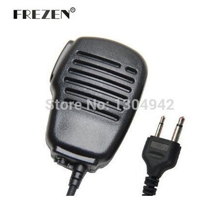 Haut-parleur à distance étanche à la pluie, Microphone PTT pour i-com Yaesu, 2 broches