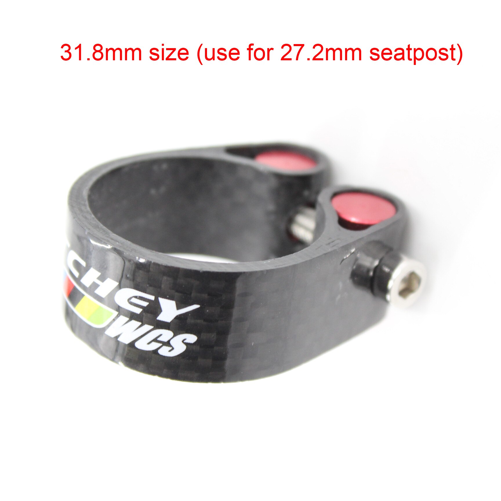 Uusin maantiepyörä 3k täyshiilikuitu polkupyörän satulatolppakiinnike hiili maastopyörän istuinkiristin hiili mtb osat kevyin ilmainen laiva: 31.8mm