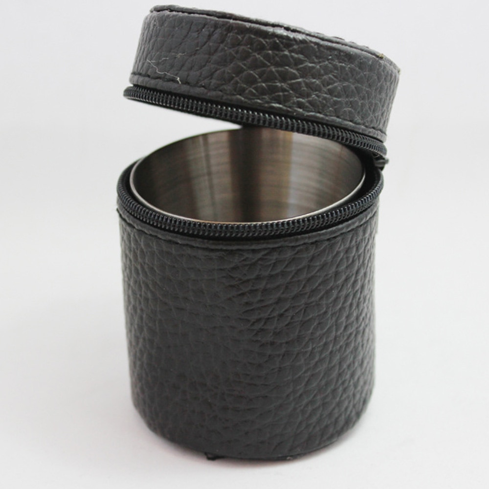 5 stk/sæt mini bærbar vin kop bar tilbehør glas rejse hjem barware rustfrit stål alkohol sølv flaske