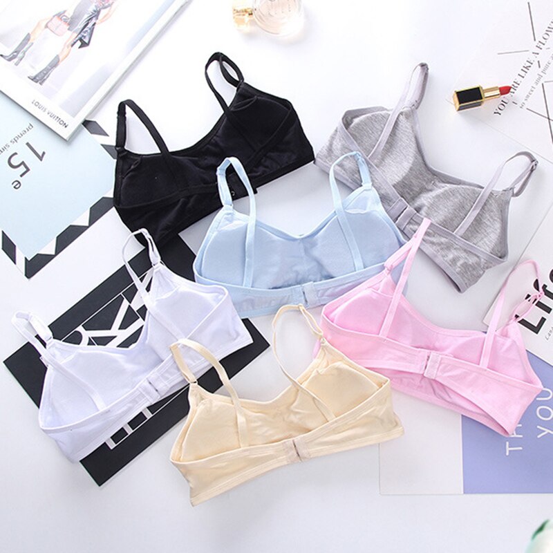 3Pcs Kids Meisje Verstelbare Bh Vest Kids Cotton Blended Beha Kleding Jaar Lbv