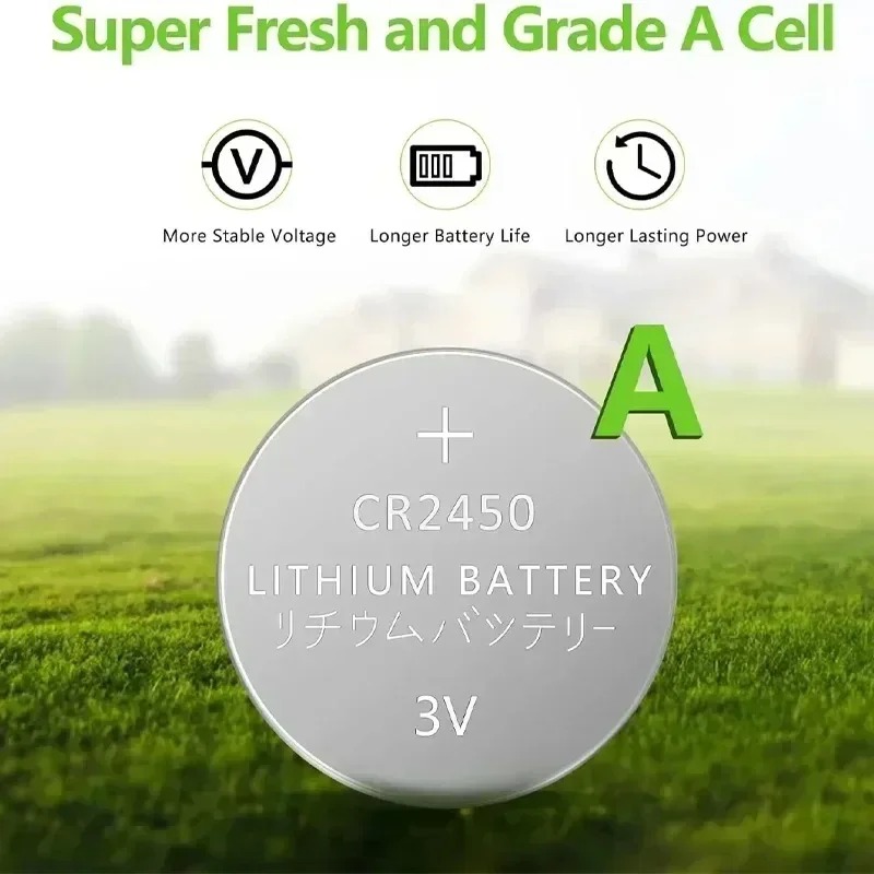 3V CR2450 Watch Buttom Battery KCR2450 5029LC LM2450 DL2450 ECR2450 BR2450 CR 2450 3V 600mAh Lithium Coin Cell Batteries