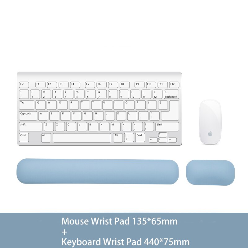 Memory Foam Toetsenbord Muis Polssteun Hand Ondersteuning Set Ergonomische Mousepad Kussen Mat Voor Office Laptop Computer Typen Gaming