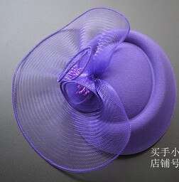 Accessoires de Mariage chapeau de mariée fête de Mariage femmes chapeau fleur brésil russie chapeau melon pas cher Vintage Mariage chapeau de mariée: purple