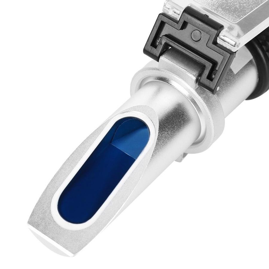 Réfractomètre antigel réfractomètre tenu dans la main 0-80% Brix liquide équipement de mesure RHB-80ATC miel Brix