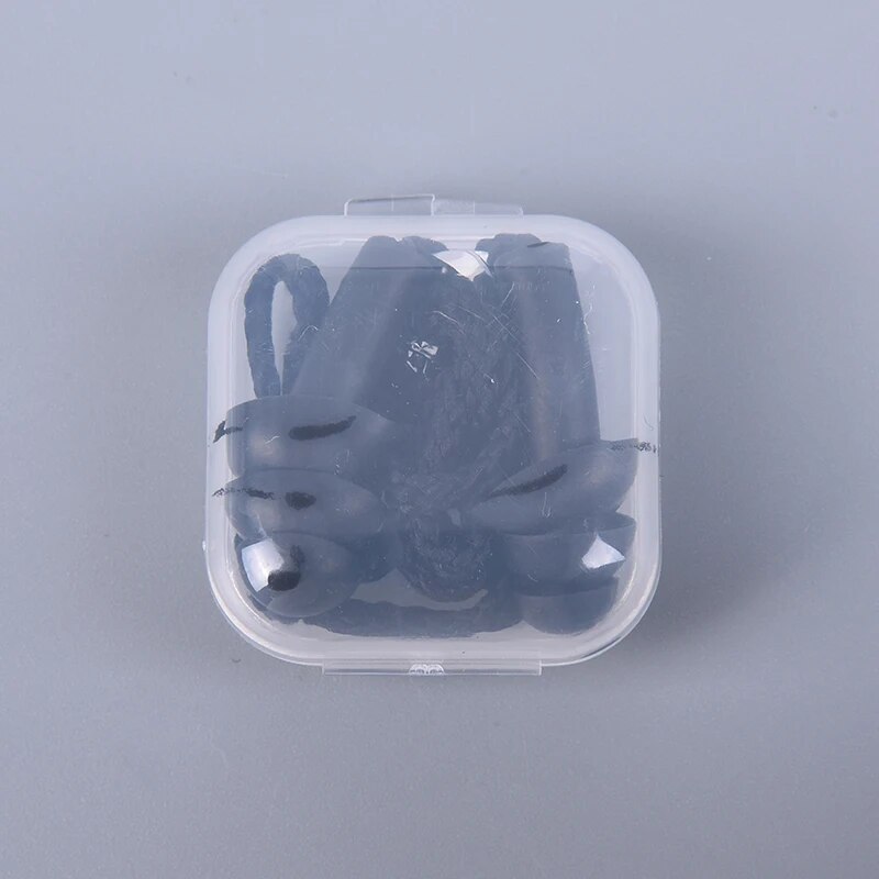 1 Pc Silicone Ear Plugs Sleep Earplugs Noise Reduction Swimming Earplugs With Rope For Men Women Diving Underwater Ear Plugs: Red