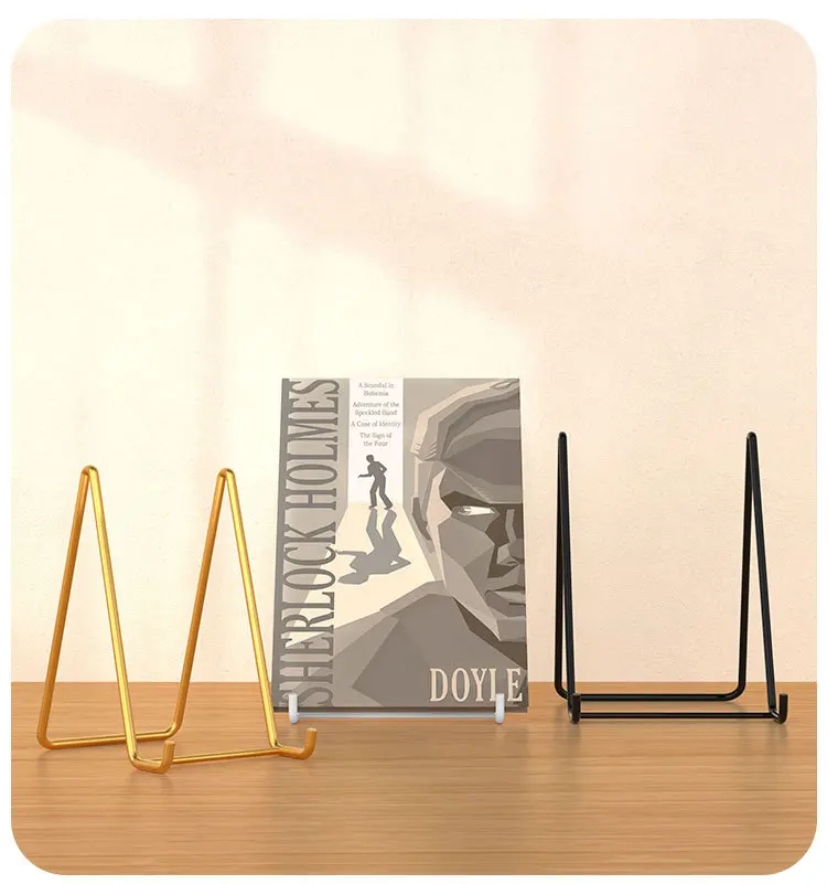 Iron Art Magazine Display Stand Afdruiprek Plaat Kom Fotolijst Fotoboek Voetstuk Opslaghouder Ornamenten Schotelopslag