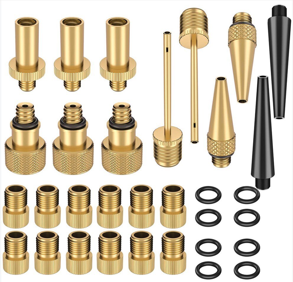 Fiets Valve Adapter Sv Av Dv Fiets Pomp Fiets Valve Assembly Valve Adapter Fiets Air Nozzle Accessoires: A