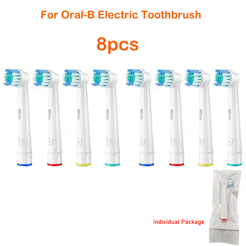 Replacement Toothbrush Heads For Oral-B Braun Electric Precision Clean Brush Heads Refill for 7000/Pro 1000/9600/ 5000/3000/8000: Brown