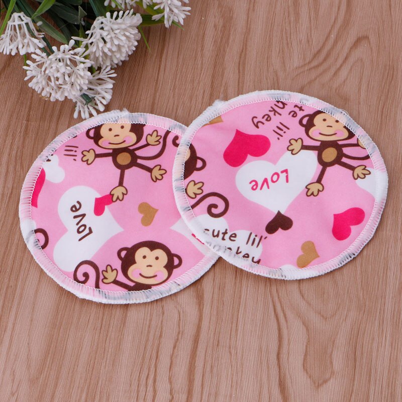 Bambus Faser Dicht Mehrweg Waschbar Pflege Stillen Pad Zufällige Farbe murmeln Pflege