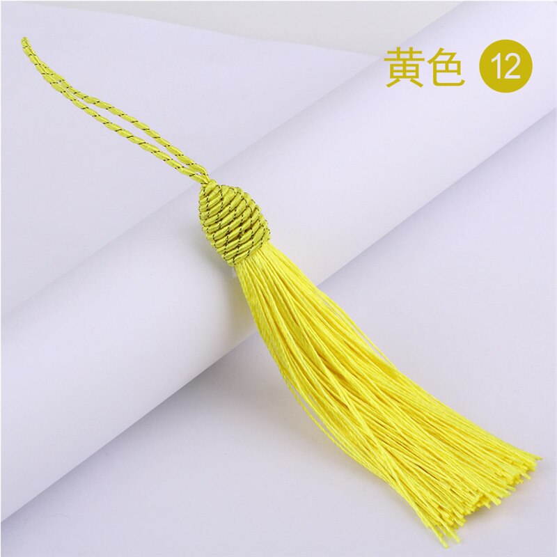 15cm Silk Tassel Fringe Sewing Bang Tassel Trim Key Tassels for Silk Tassels DIY Embellishment Curtain Accessories Parts: color 12
