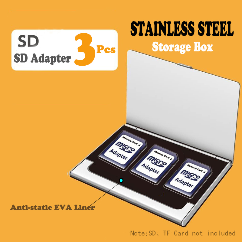 Micro SD Card Case Holder Storage Organizer, Ultra Slim stainless steel Portable TF MSD Memory Card Storage: light green
