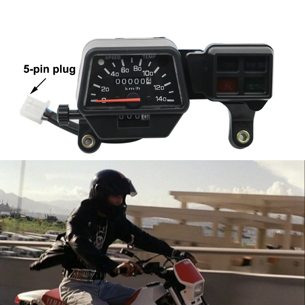 Til yamaha  dt125r dt200r dt200wr motorcykel hastighedsmåler kilometertæller hastighedstabel instrument skalmåler gauge  dt 125r 250r 200wr