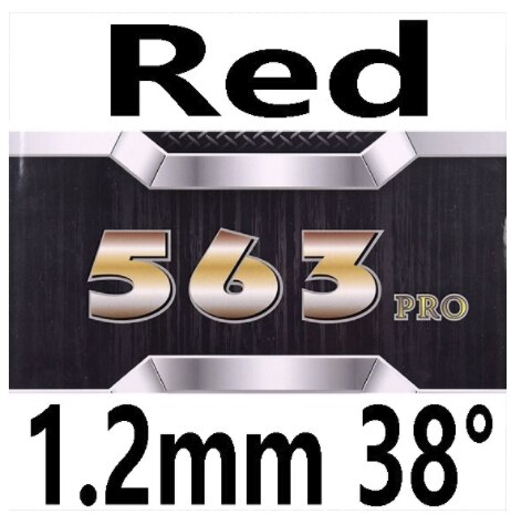 729 amistad 563 PRO (563 Provincia, Pips-out especial) Ataque de goma de tenis de mesa con esponja de Ping Pong: RED 1.2MM H38