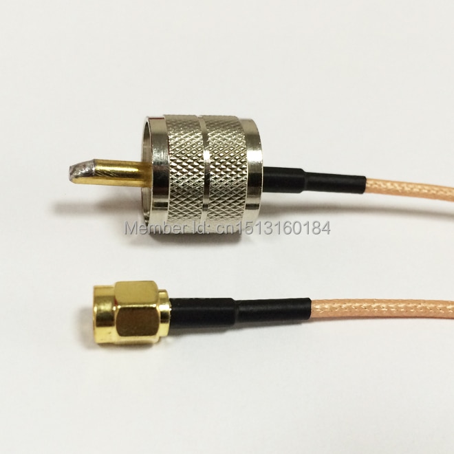 Modem Coaxial Cable RP-SMA Male Plug To UHF Male Plug Connector RG316 Cable 15CM 6inch Adapter RF Pigtail