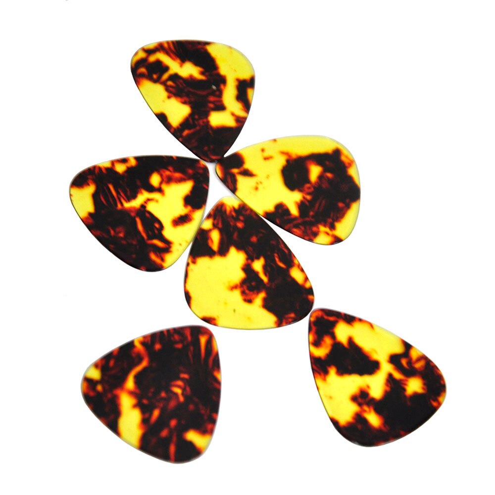 100 Stks/partij Medium 0.71Mm Celluloid Plectrums Plectrums Bruin Schildpad Schildpad