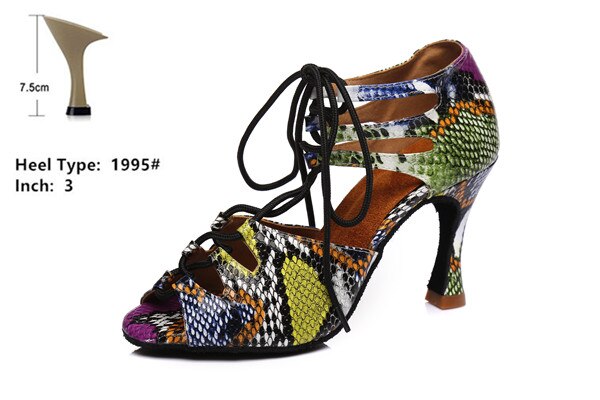 Latin tanzen schuhe für frauen medium high heels satin weichen sohlen für ballsaal tanzen rumba cha-cha schuhe für frauen: flowers7.5cm