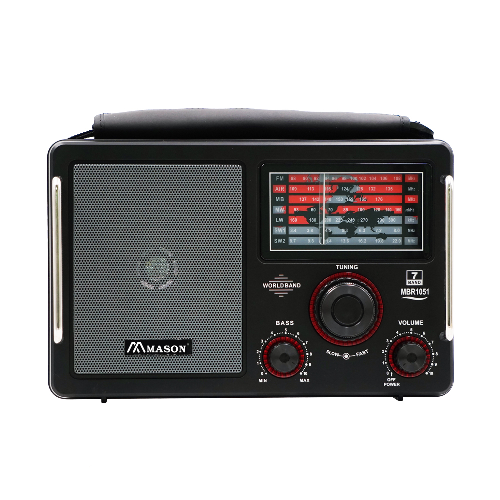 FM AIR MB MW LW SW1-2 7 Band Portable All Band Receiver AC or 4xD Battery Powered Analog Radio Large Knob: Default Title