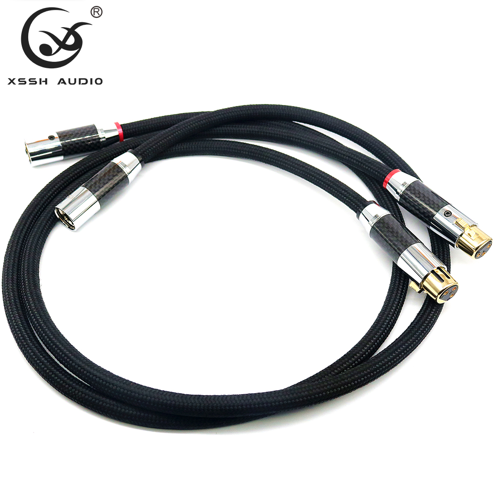 Xlr lydkabel xssh hi-end hifi fa -220 pvc 2 -kernet ren kobber ofc pcocc hun xlr til han xlr rca ledning signallinje rca kabler