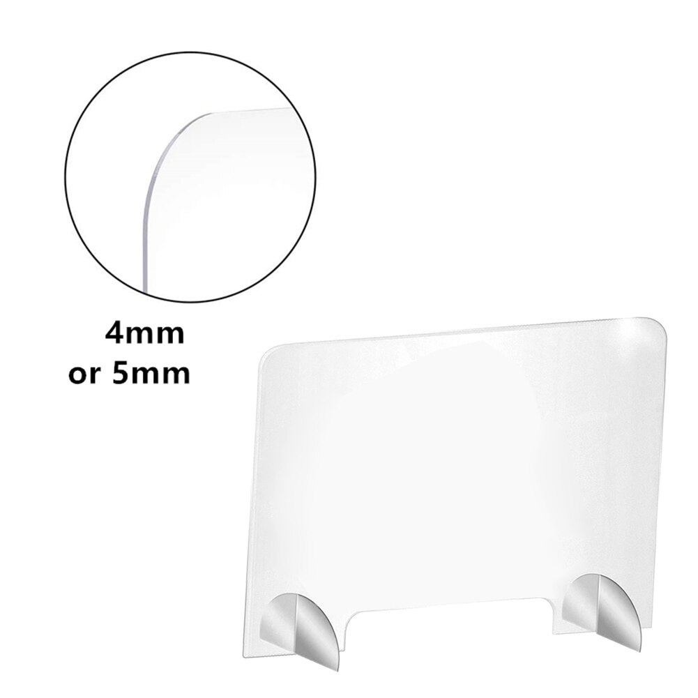Window Counter Sneeze Guard Divider Acrylic Protection Barrier Shield Plate Protect health Indoor room office supplies: 4mm