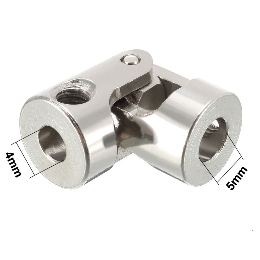 Uxcell Draaibare Kruiskoppeling 4-6mm Boring Rvs Stuuras U Gezamenlijke Koppeling Koppeling Connector 23 x 11mm