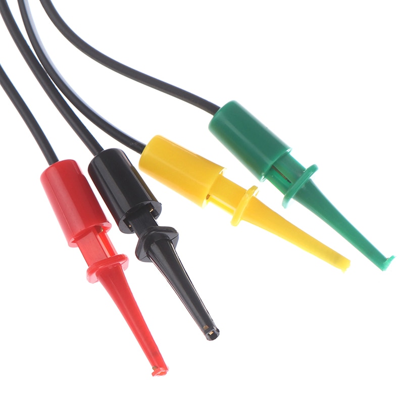 60Cm Voeding Test Lead Cable Kit 2 Alligator Clip 2 Banana Plug 4 Haak Clip
