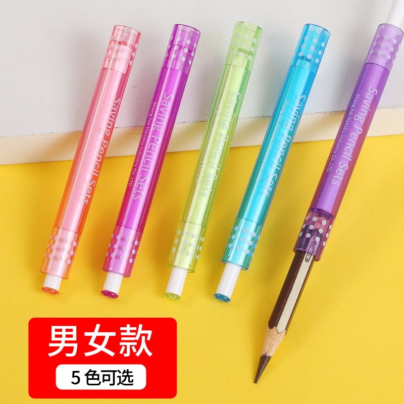 2 pezzi di colore regolabile a doppia testa matita estensore disegno cassa di matita estensore matita disegno a matita di scrittura arte regalo