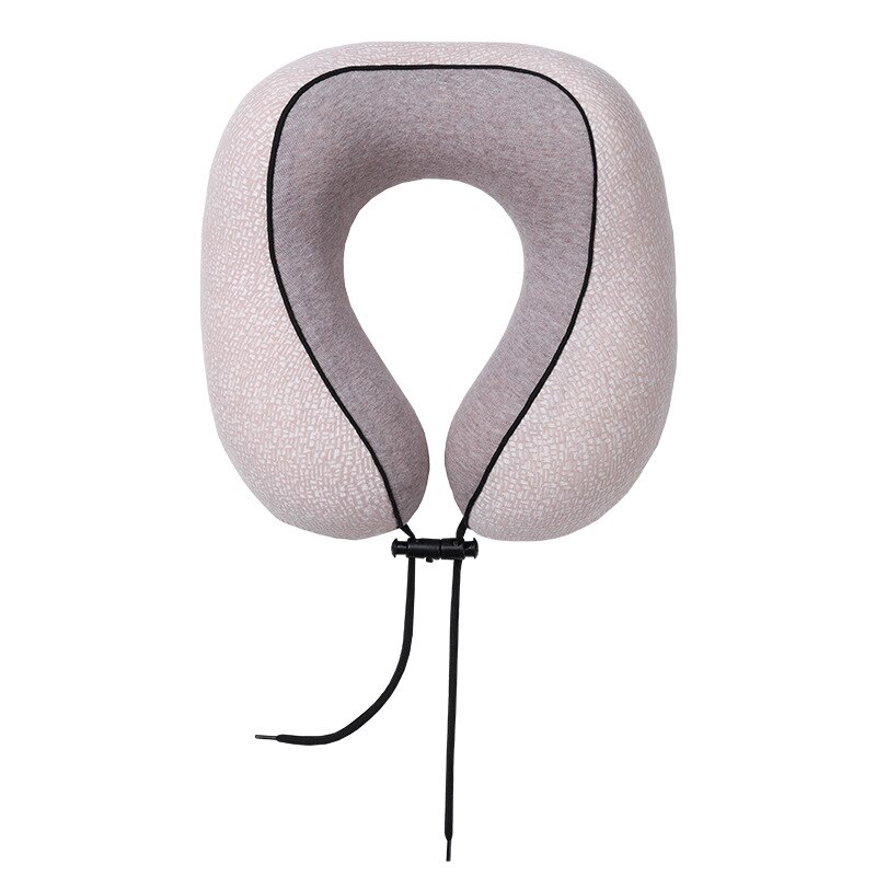 Multi-functional U-shaped Pillow Memory Foam Hump Shape Nap Pillow Travel Pillow: brown