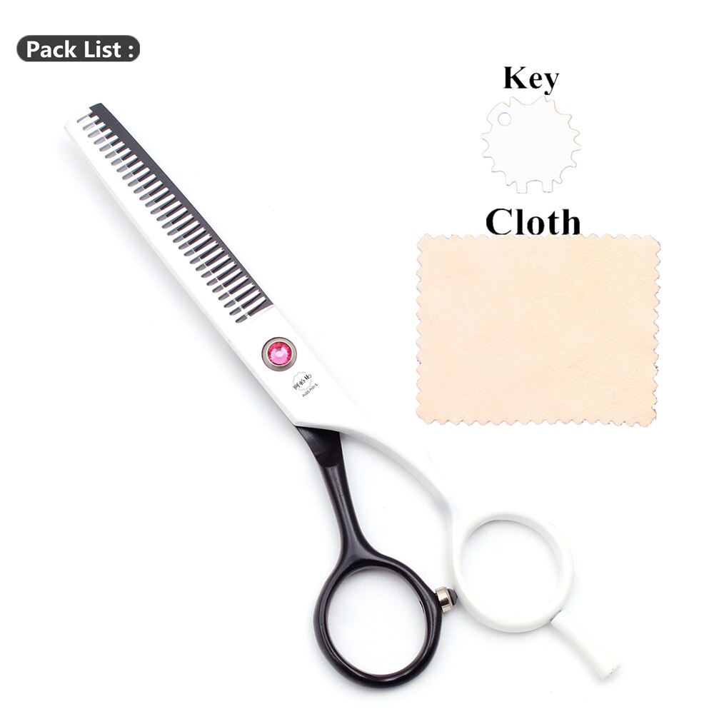 5.5" AQIABI Hair Cut Hairdressing Scissors 440C Thinning Scissors Barber Shears Hair Scissors A1013: A1013 Bai T 55N