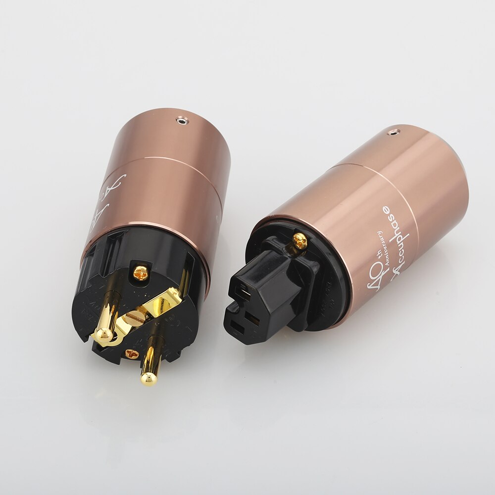 5Paare Accuphase 40th EU Schuko Energie stecker IEC Stecker Verstärker CD DVD Spieler AC Energie Kabel Energie kabel stecker DIY Netz