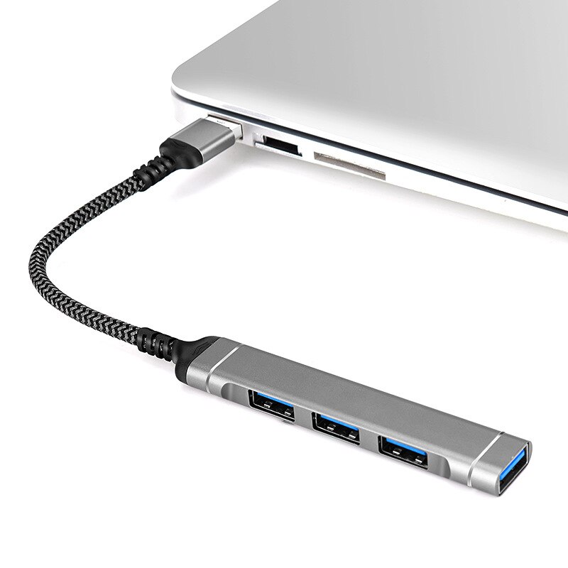 4-Port USB HUB Ultra Slim Daten Hub Typ-c HUB für Macbook, mac Pro/mini,iMac, Oberfläche Pro,XPS,Notebook PC,USBC HUB