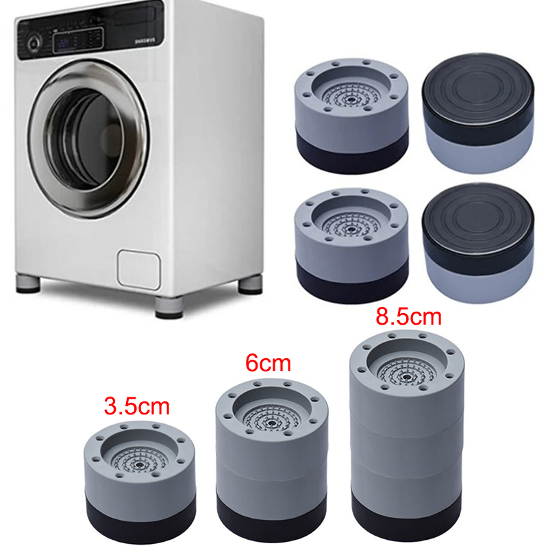 4 stuks anti-vibratie pads voor wasmachines, plastic pootjes, universele stille antislipmat, anti-vibratie pad, pootbasis