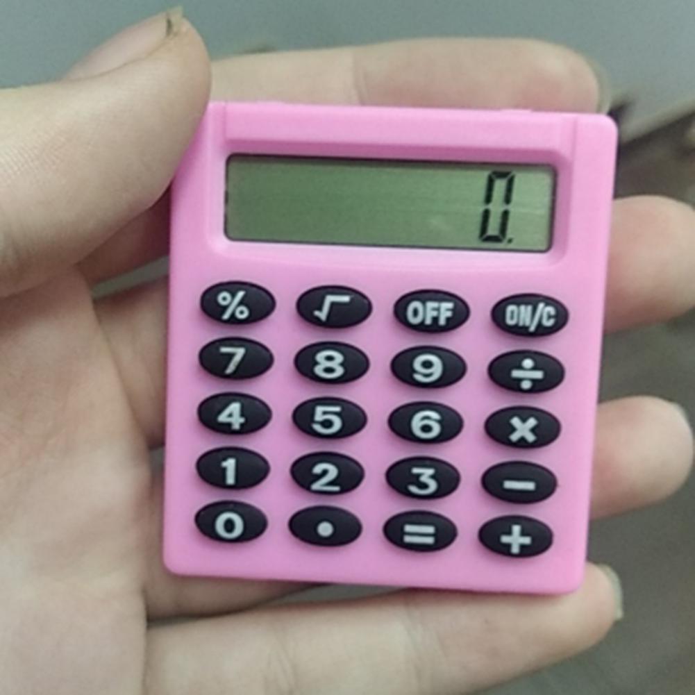 Mini Calculator Battery Powered High Accuracy Portable 8-Digit Display Student Calculator Office Supplies