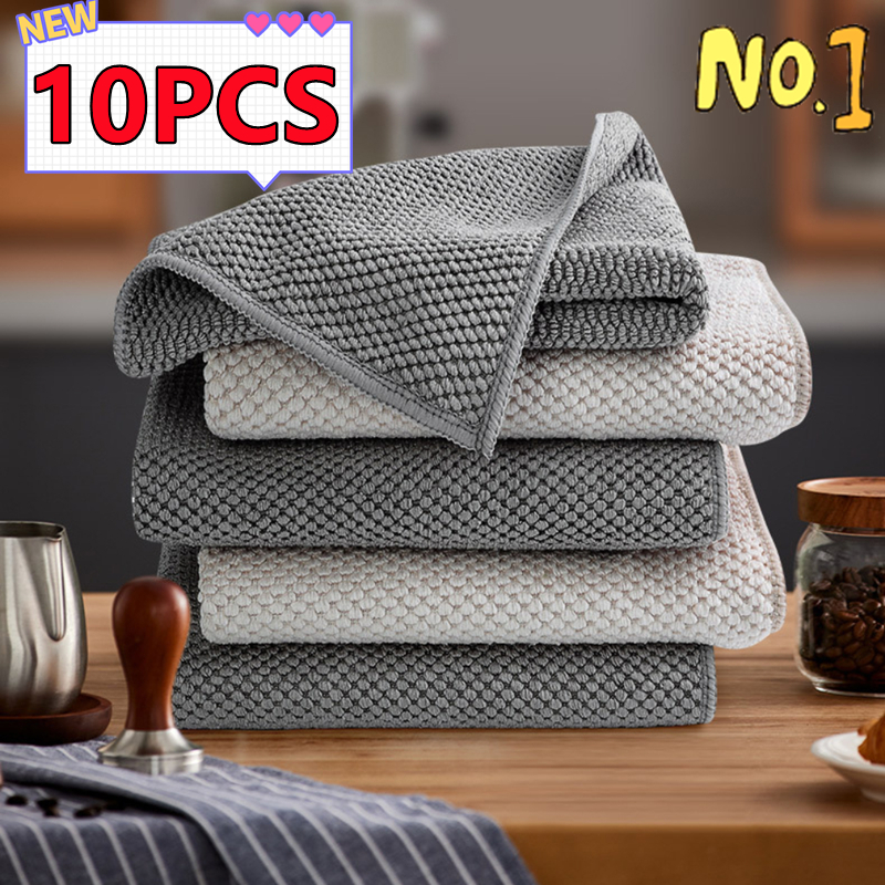 10/5/3PCS Keuken Bar Reinigingsdoekje Handdoek Thee Winkel Koffiezetapparaat Speciale Vodden Waterabsorberende Vierkante Handdoeken Huishoudelijke Cleaner