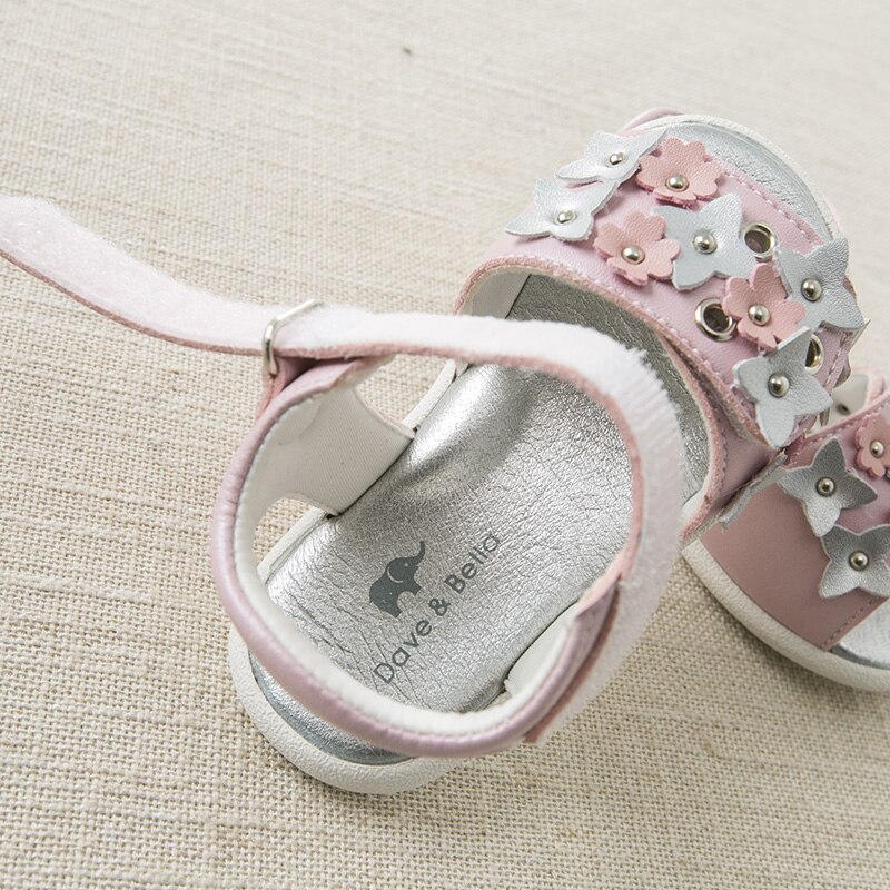 DB10242 Dave Bella summer baby girl sandals born infant shoes girl sandals Princesss shoes