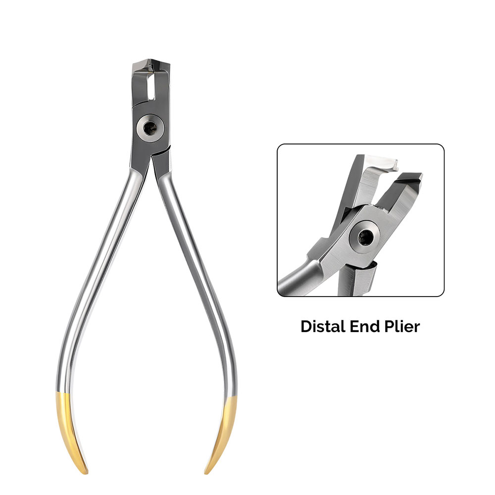 Azdent Zahn Zange Kieferorthopädische Draht distal Ende Cutter Zangen Halterung befestigen Entferner Zange Edelstahl Zahnmedizin Instrument
