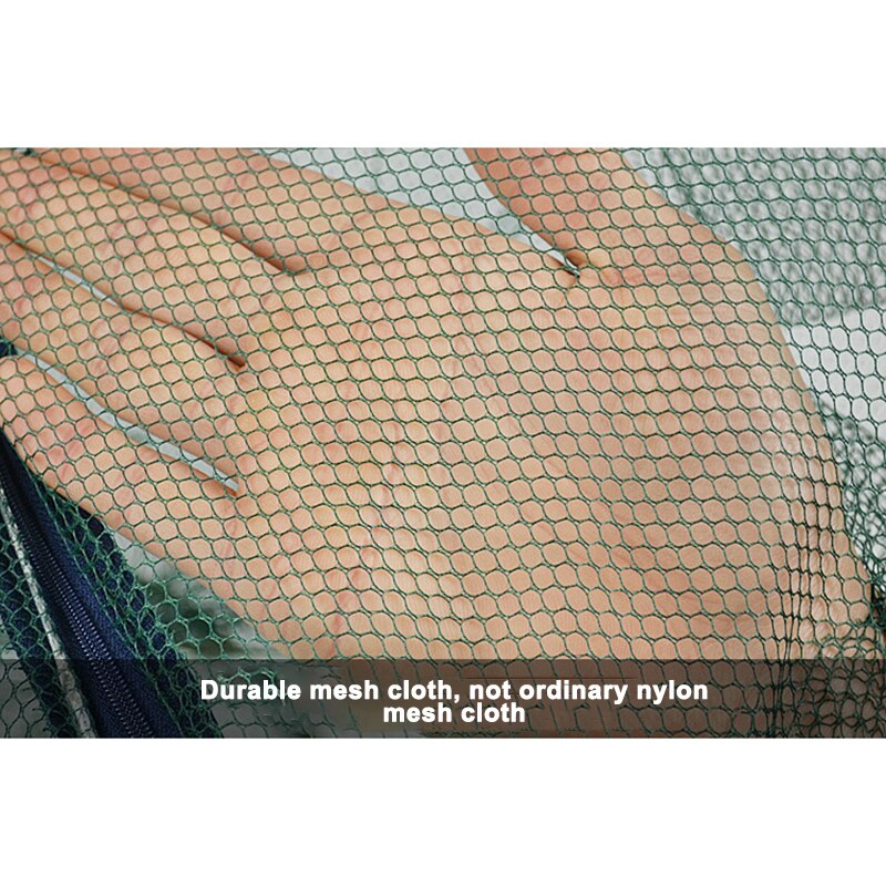 Automatic Trap Fishing Net Fish Shrimp Minnow Crab Baits Cast Mesh Trap 6/12Holes Folded Hexagon Fishing Shrimp